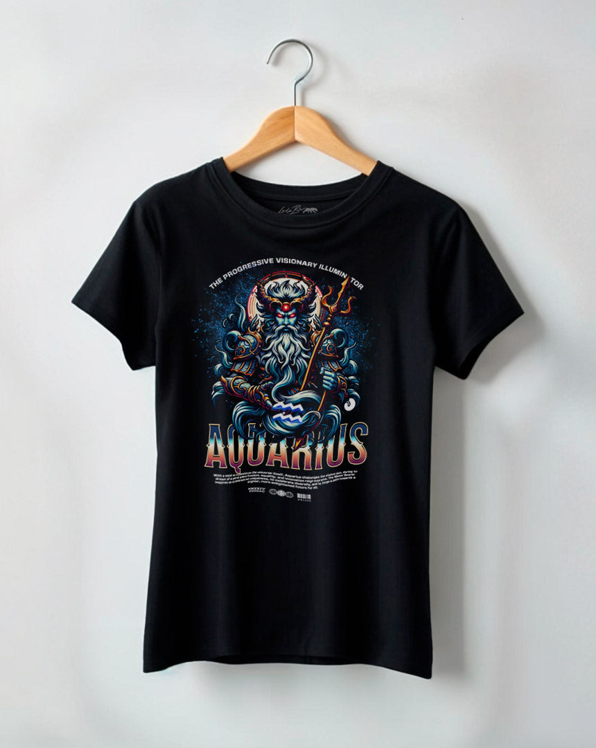 Camiseta Feminina Aquario Horoscopo Zodiaco Aquarius