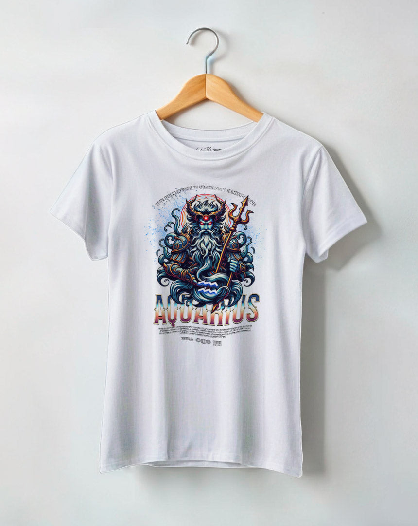 Camiseta Feminina Aquario Horoscopo Zodiaco Aquarius