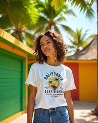 Camiseta Feminina California Surf Riders