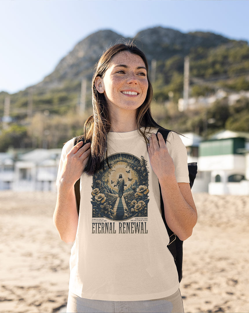 Camiseta Feminina Jesus Eternal Renewal