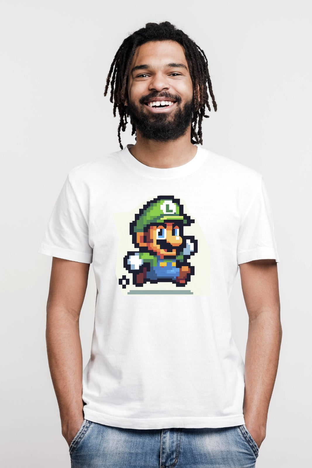 Camiseta Luigi Pixel