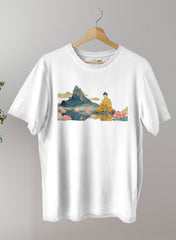 Camiseta Estampada Buda